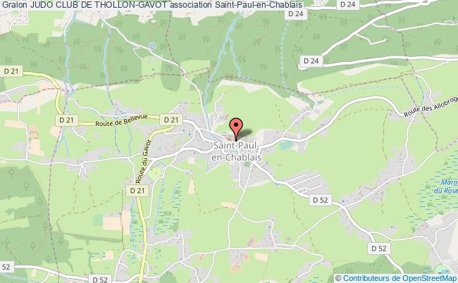 plan association Judo Club De Thollon-gavot Saint-Paul-en-Chablais
