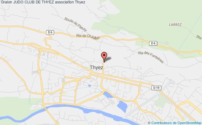 plan association Judo Club De Thyez Thyez