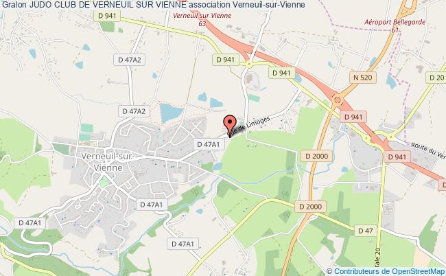 plan association Judo Club De Verneuil Sur Vienne Verneuil-sur-Vienne