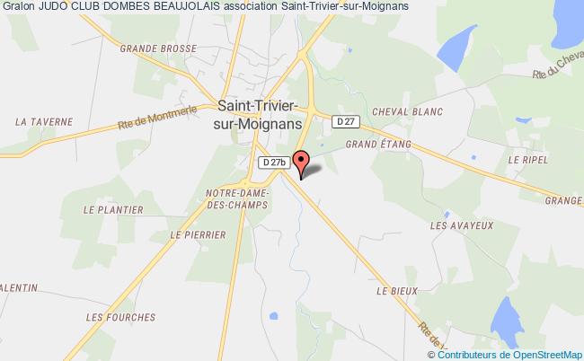 plan association Judo Club Dombes Beaujolais Saint-Trivier-sur-Moignans