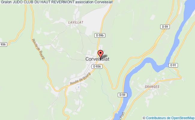 plan association Judo Club Du Haut Revermont Corveissiat