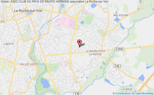 plan association Judo Club Du Pays De Sainte Hermine La    Roche-sur-Yon