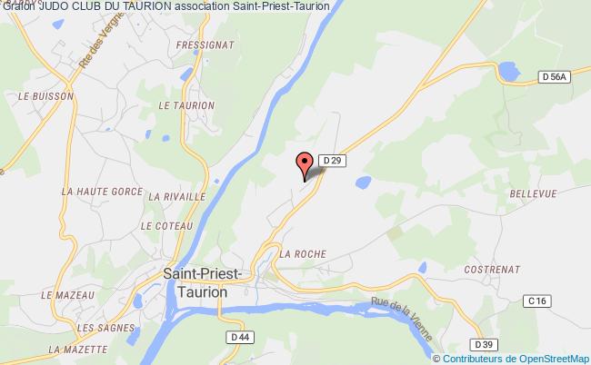 plan association Judo Club Du Taurion Saint-Priest-Taurion