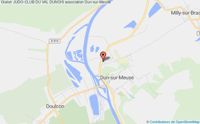 plan association Judo-club Du Val Dunois Dun-sur-Meuse