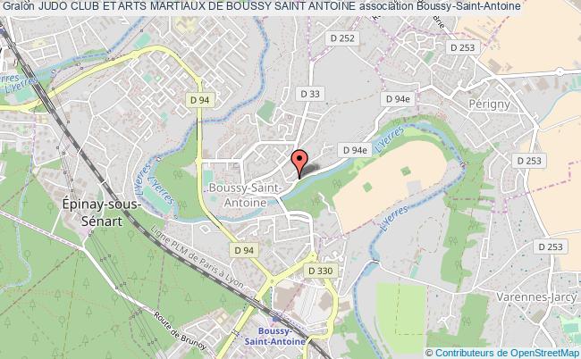 plan association Judo Club Et Arts Martiaux De Boussy Saint Antoine Boussy-Saint-Antoine