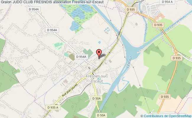 plan association Judo Club Fresnois Fresnes-sur-Escaut