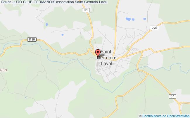 plan association Judo Club Germanois Saint-Germain-Laval