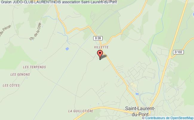 plan association Judo-club Laurentinois Saint-Laurent-du-Pont