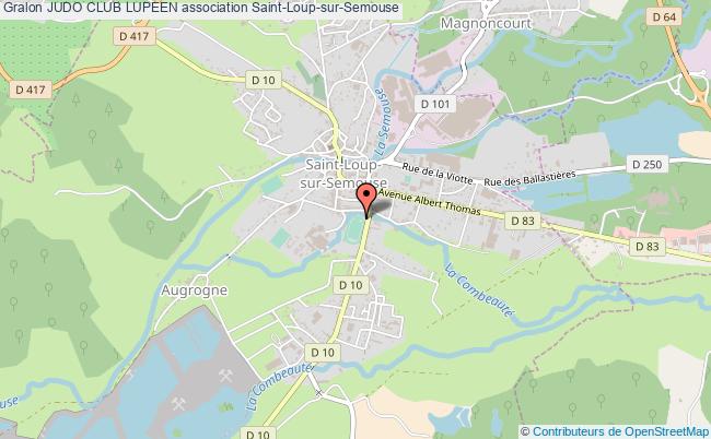 plan association Judo Club Lupeen Saint-Loup-sur-Semouse