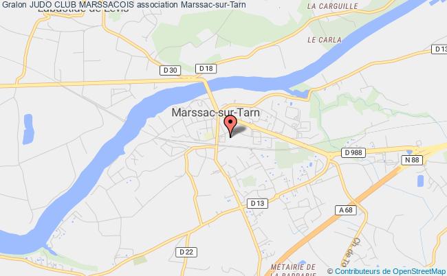 plan association Judo Club Marssacois Marssac-sur-Tarn