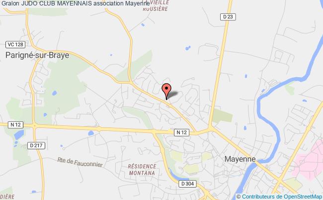 plan association Judo Club Mayennais Mayenne