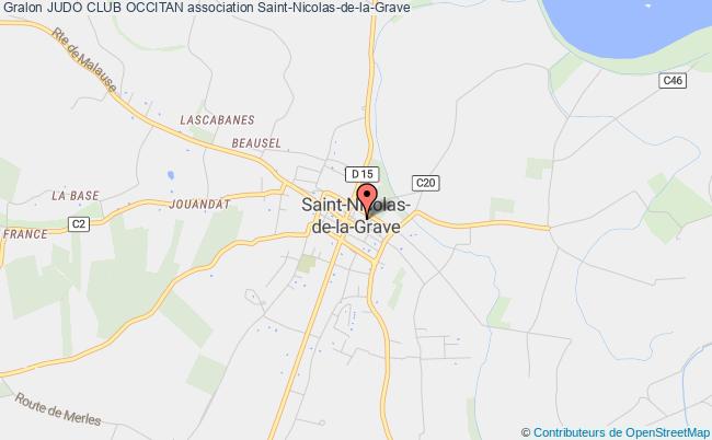 plan association Judo Club Occitan Saint-Nicolas-de-la-Grave