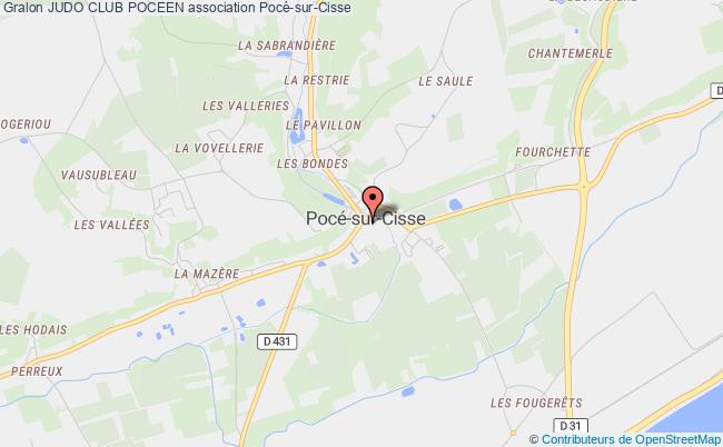 plan association Judo Club Poceen Pocé-sur-Cisse