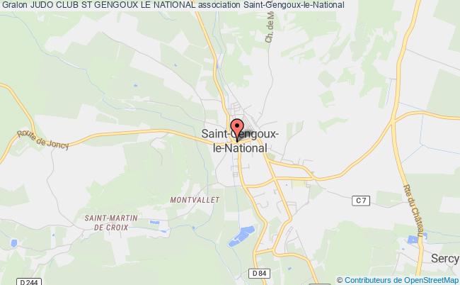 plan association Judo Club St Gengoux Le National Saint-Gengoux-le-National