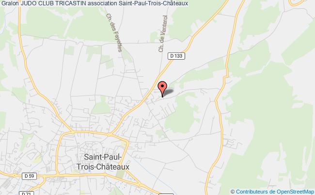 plan association Judo Club Tricastin Saint-Paul-Trois-Châteaux