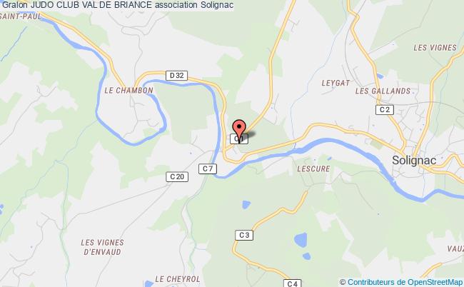 plan association Judo Club Val De Briance Solignac