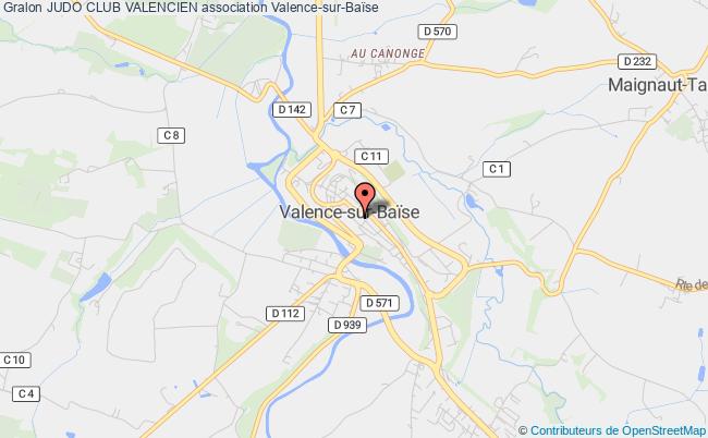 plan association Judo Club Valencien Valence-sur-Baïse