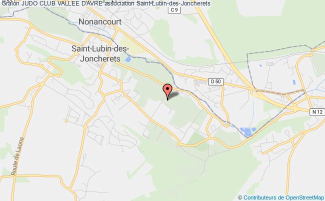 plan association Judo Club Vallee D'avre Saint-Lubin-des-Joncherets