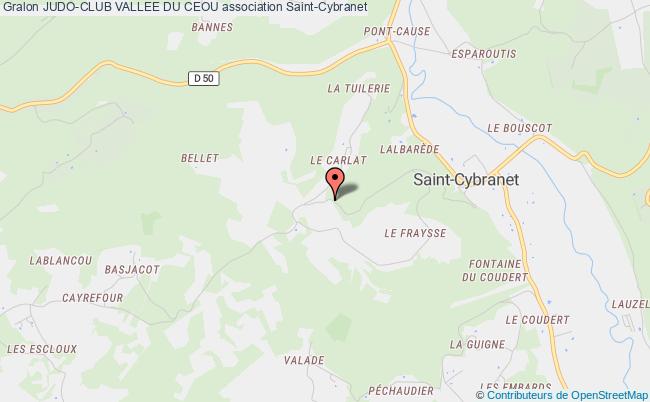 plan association Judo-club Vallee Du Ceou Saint-Cybranet