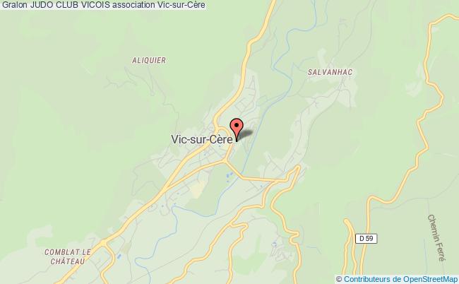 plan association Judo Club Vicois Vic-sur-Cère
