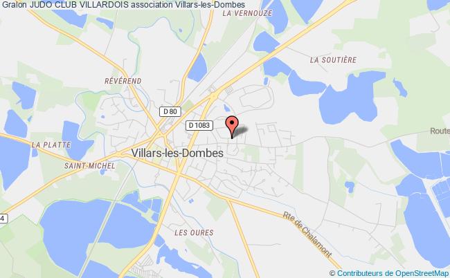 plan association Judo Club Villardois Villars-les-Dombes