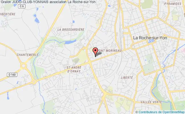 plan association Judo-club-yonnais Roche-sur-Yon