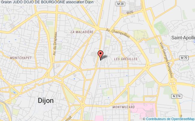 plan association Judo Dojo De Bourgogne Dijon