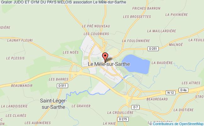plan association Judo Et Gym Du Pays Melois Le    Mêle-sur-Sarthe