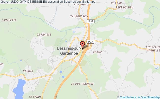 plan association Judo-gym De Bessines Bessines-sur-Gartempe
