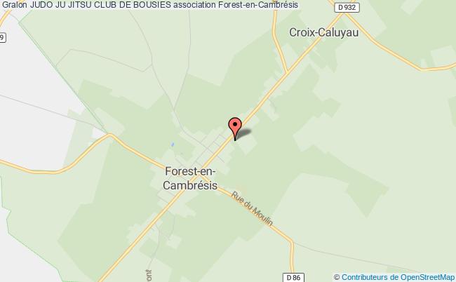 plan association Judo Ju Jitsu Club De Bousies Forest-en-Cambrésis