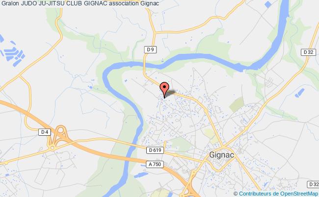 plan association Judo Ju-jitsu Club Gignac Gignac