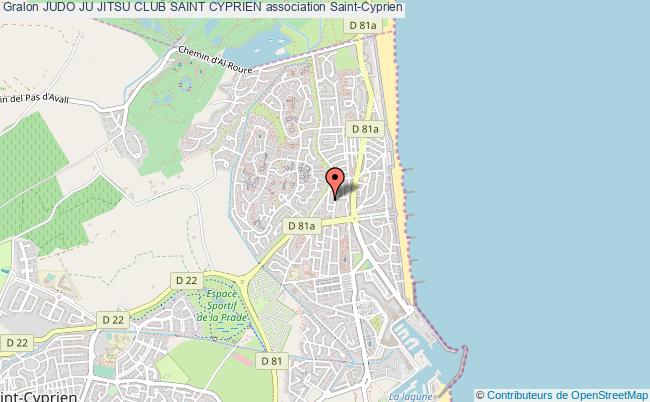 plan association Judo Ju Jitsu Club Saint Cyprien Saint-Cyprien