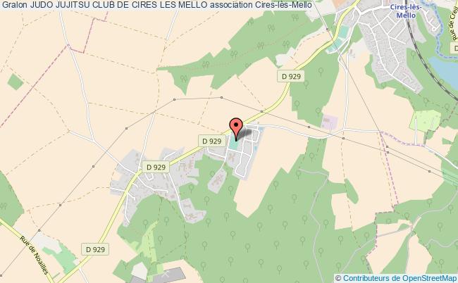 plan association Judo Jujitsu Club De Cires Les Mello Cires-lès-Mello