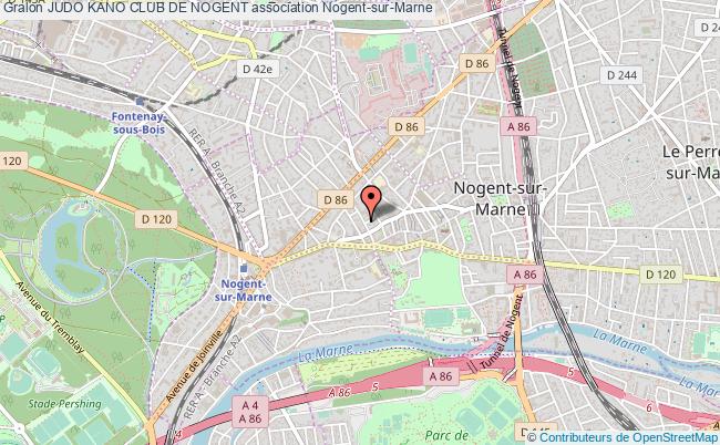 plan association Judo Kano Club De Nogent Nogent-sur-Marne