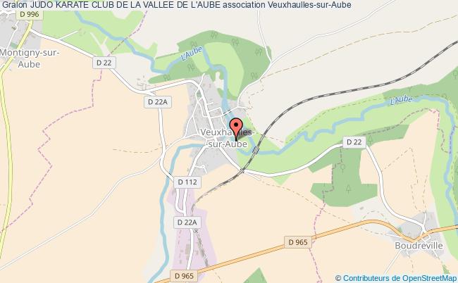plan association Judo Karate Club De La Vallee De L'aube Veuxhaulles-sur-Aube