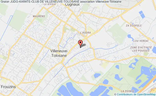 plan association Judo-karate-club De Villeneuve-tolosane Villeneuve-Tolosane