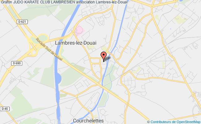 plan association Judo Karate Club Lambresien Lambres-lez-Douai