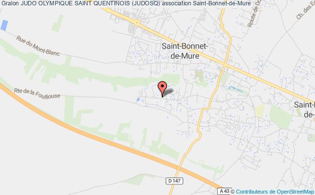 plan association Judo Olympique Saint Quentinois (judosq) Saint-Bonnet-de-Mure