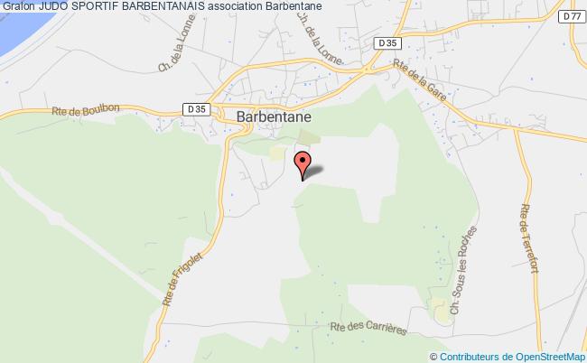 plan association Judo Sportif Barbentanais Barbentane