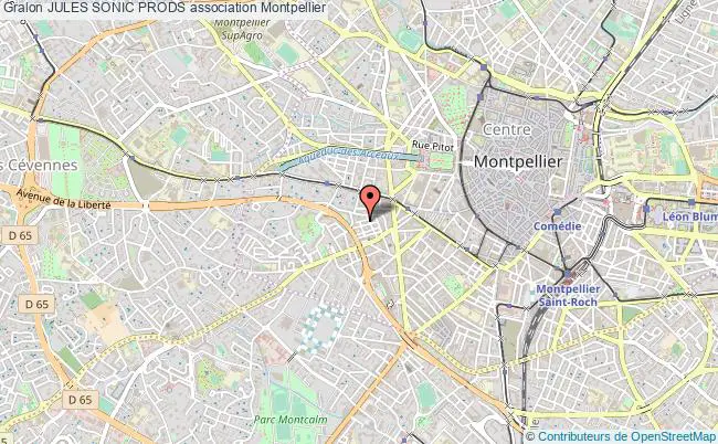 plan association Jules Sonic Prods Montpellier