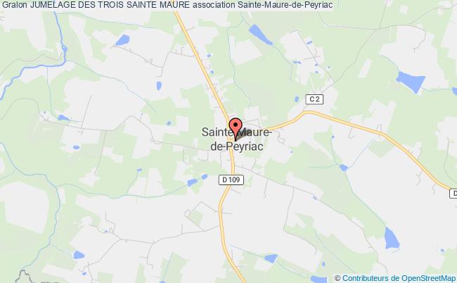 plan association Jumelage Des Trois Sainte Maure Sainte-Maure-de-Peyriac