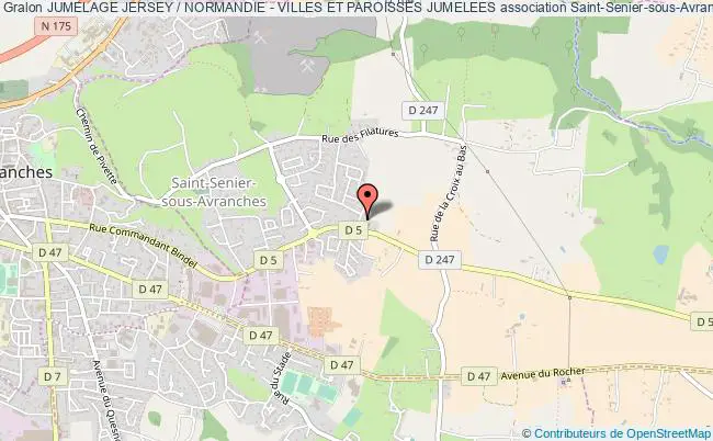 plan association Jumelage Jersey / Normandie - Villes Et Paroisses Jumelees Saint-Senier-sous-Avranches