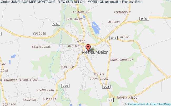 plan association Jumelage Mer-montagne, Riec-sur-belon - Morillon Riec-sur-Belon