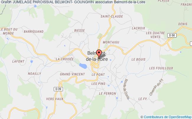 plan association Jumelage Paroissial Belmont- Gounghin Belmont-de-la-Loire