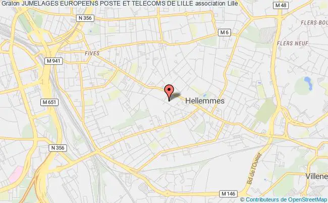 plan association Jumelages Europeens Poste Et Telecoms De Lille Lille