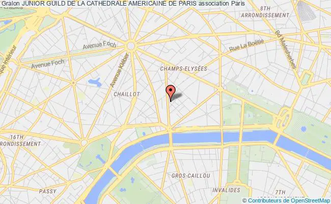 plan association Junior Guild De La Cathedrale Americaine De Paris Paris