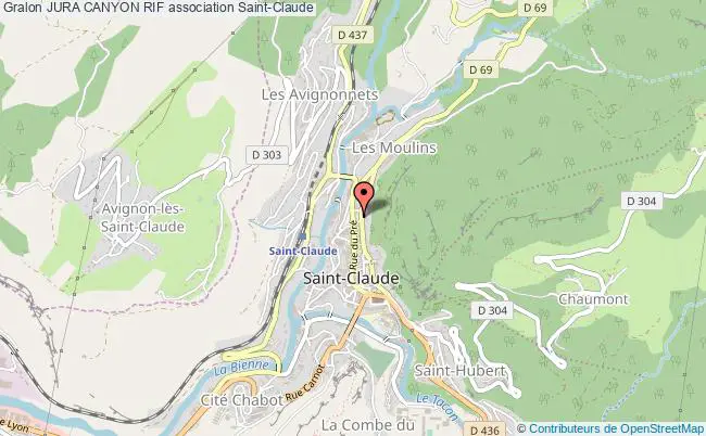 plan association Jura Canyon Rif Saint-Claude