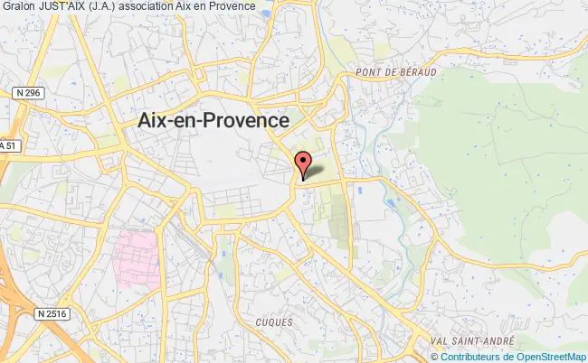 plan association Just'aix (j.a.) Aix-en-Provence
