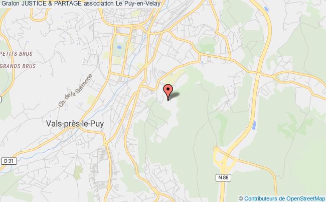 plan association Justice & Partage Le Puy-en-Velay