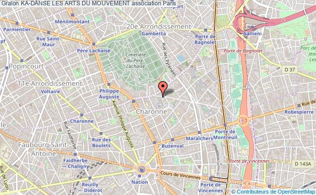 plan association Ka-danse Les Arts Du Mouvement Paris